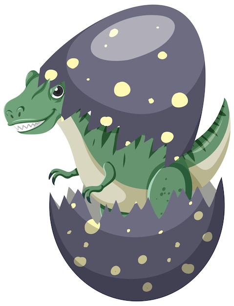 Free vector cute tyrannosaurus dinosaur cartoon