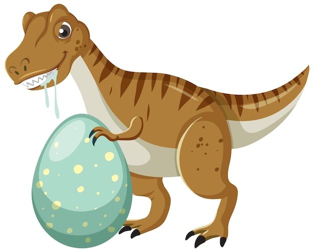 Милый мультфильм динозавров тираннозавров