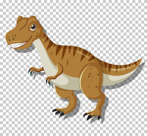 Free vector cute tyrannosaurus dinosaur isolated