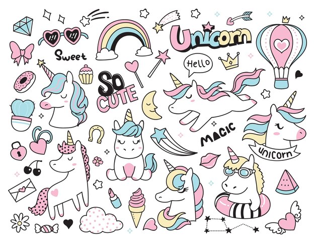ユニコーン 画像 無料のベクター ストックフォト Psd