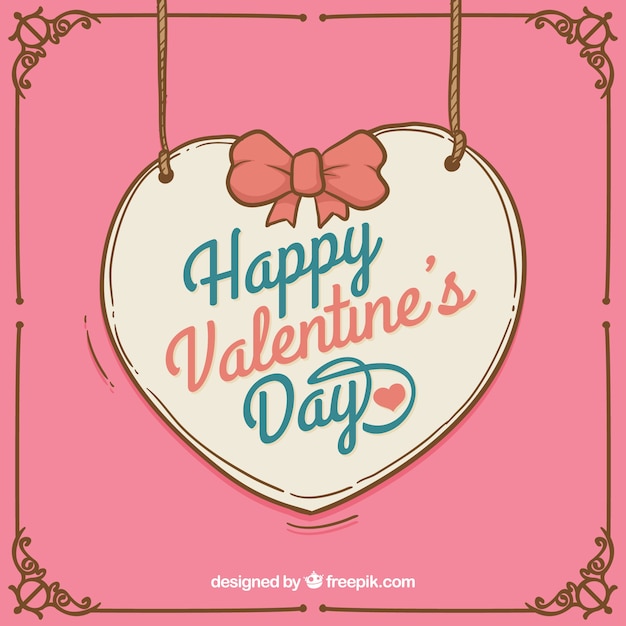 Free vector cute valentine background