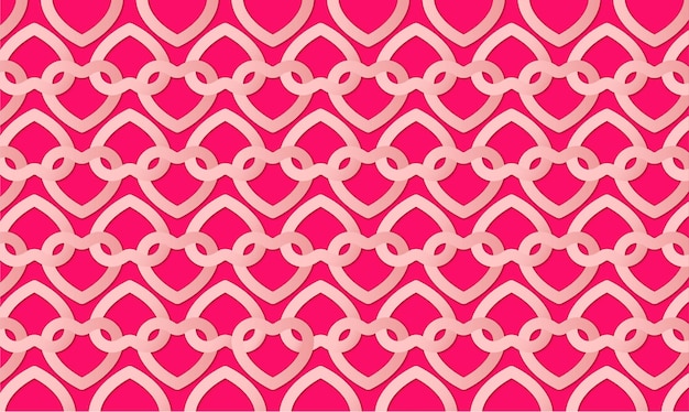 Cute Valentine's Day Background with Hearts Pattern