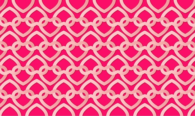 Cute Valentine's Day Background with Hearts Pattern