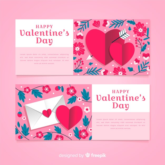 Modello di carta di san valentino carino