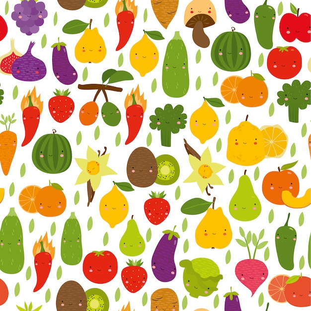 Cute Vegetable Pattern