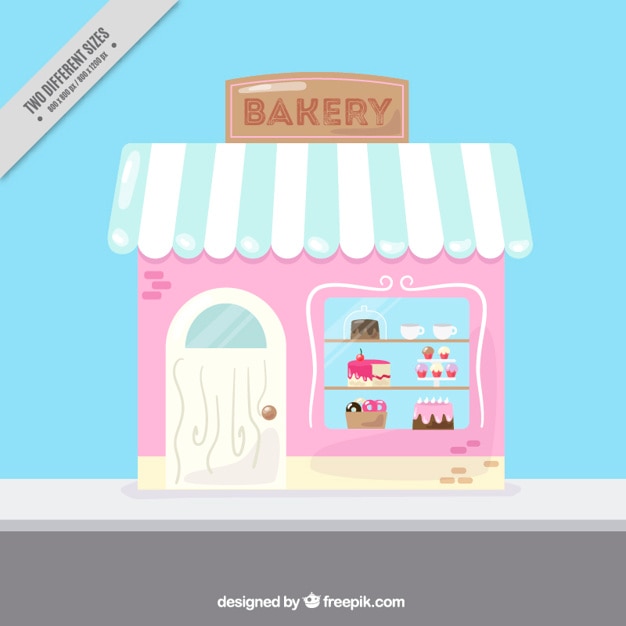 Cute vintage bakery background