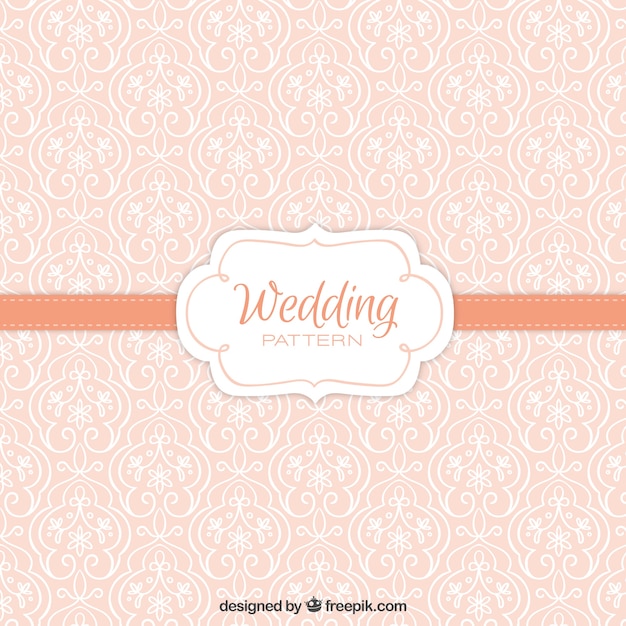 Cute vintage floral wedding pattern