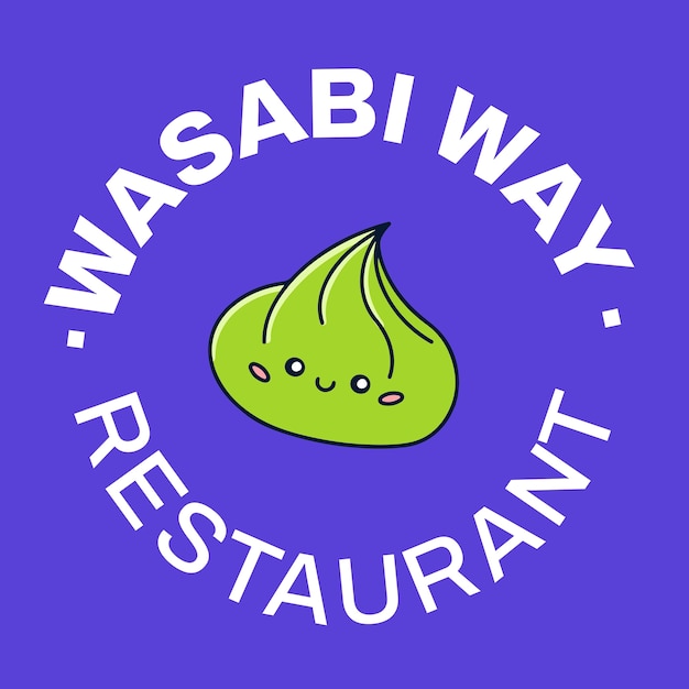 Vettore gratuito immagine del profilo linkedin della pagina wasabi way carina