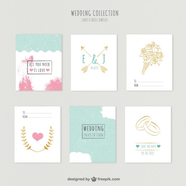 Cute wedding invitations collection