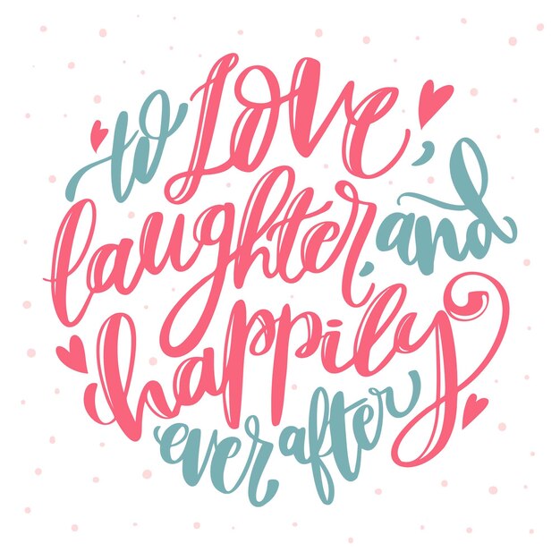 cute wedding lettering