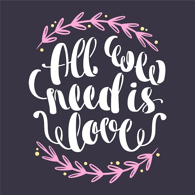 Cute wedding lettering