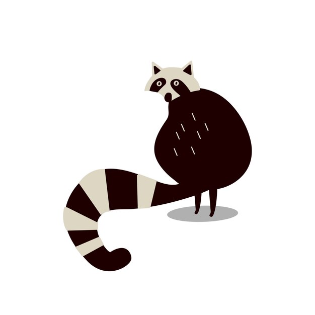 リトルアライグマ絵文字コレクション プレミアムベクター