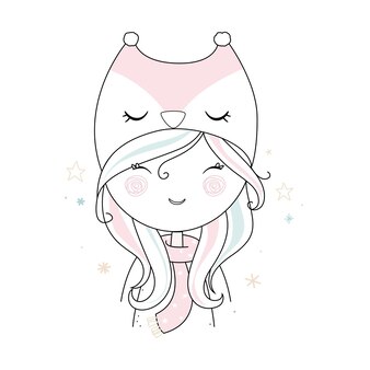 かわいい赤い女の子ベクターデザイン プレミアムベクター かわいい赤い女の子ベクターデザイン プレミアムベクター