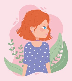 子供 女の子は漫画のキャラクターの女性アイコンセットイラストに直面しています プレミアムベクター 子供 女の子は漫画のキャラクターの女性アイコンセットイラストに直面しています プレミアムベクター