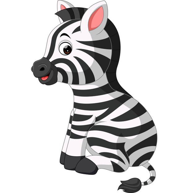 Premium Vector Illustration Of Cute Zebra Cartoon