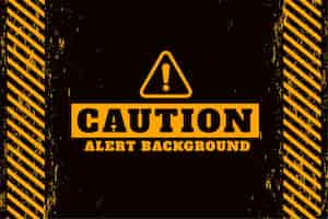 Free vector cution alert warning design