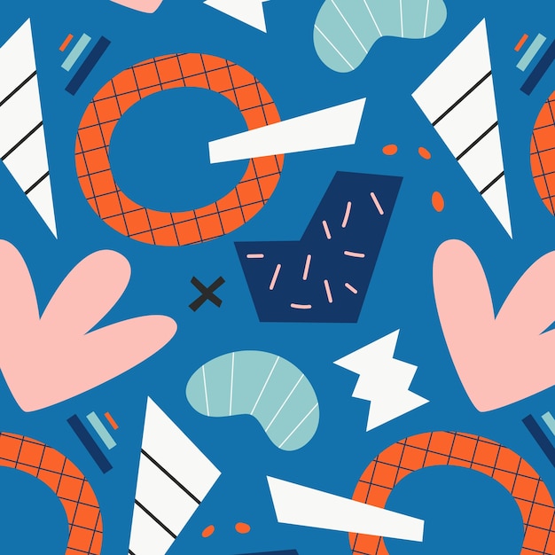 Free vector cutout collage pattern design