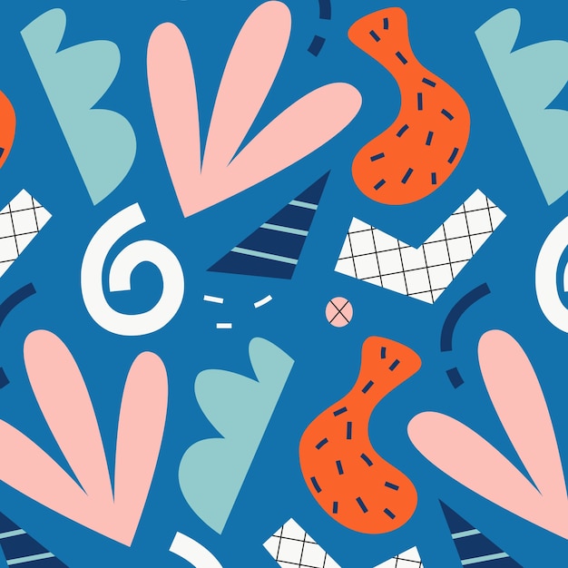 Free vector cutout collage pattern design