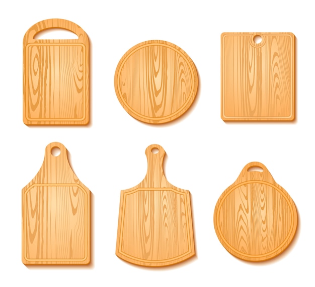 Cutting board icon set