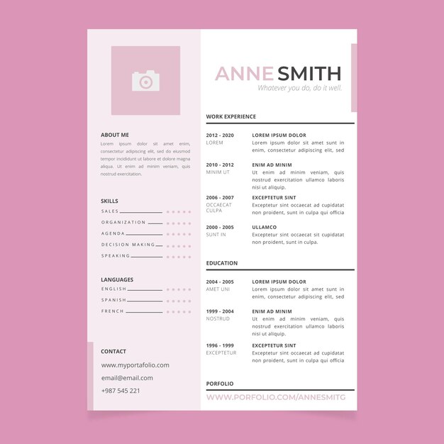 Cv template design