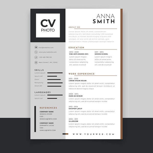 Cv template design