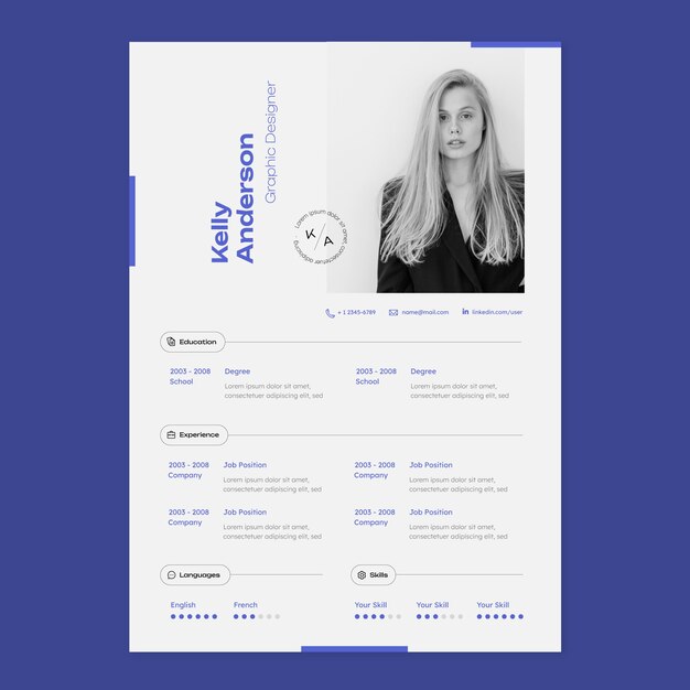 Cv template design