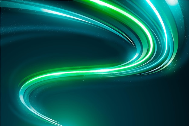 Free vector cyber green neon light background