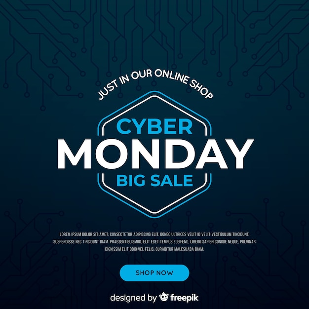 Cyber monday background