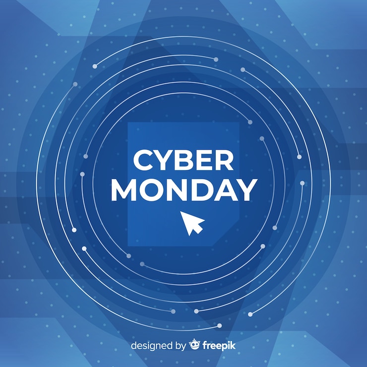 Free Vector cyber monday composition with flat design