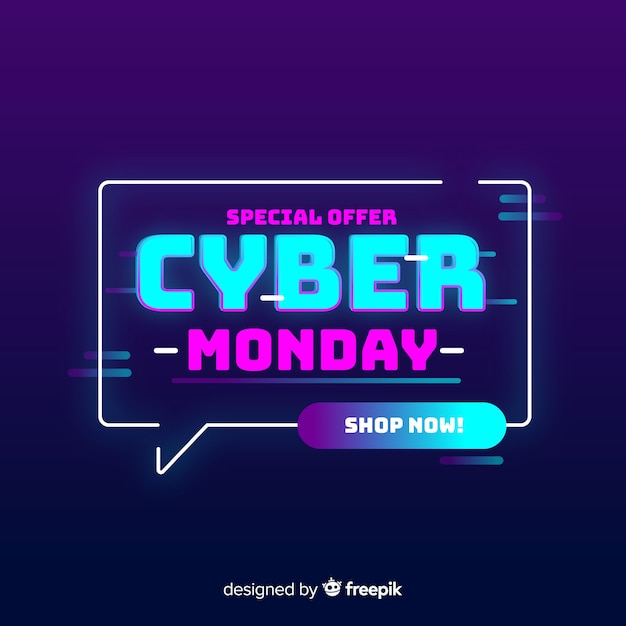 Cyber monday concept special offer