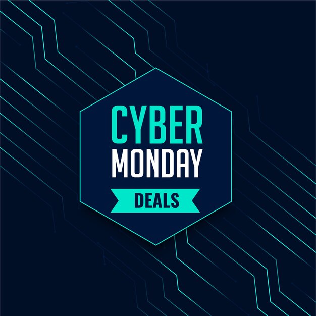 Cyber monday deals tech signboard