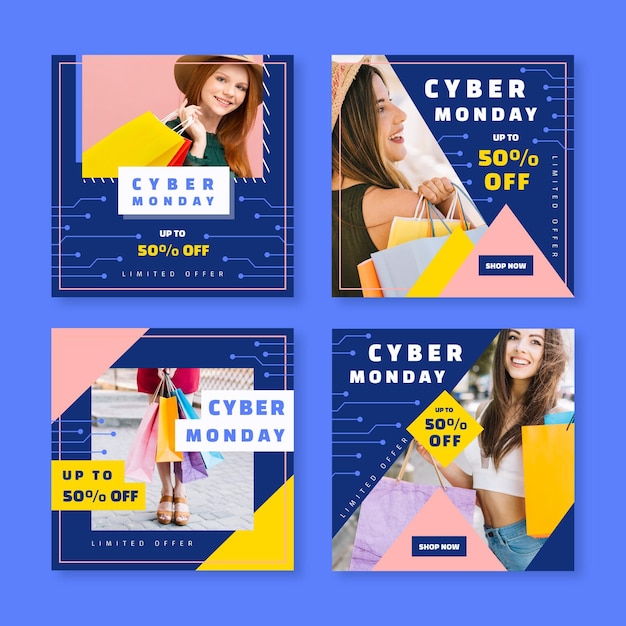 Cyber monday instagram post collection