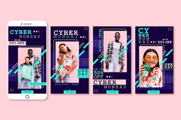 Cyber monday instagram stories collection