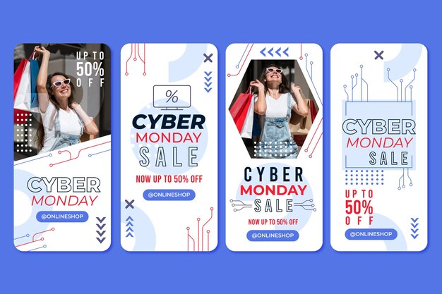 Cyber monday instagram stories pack