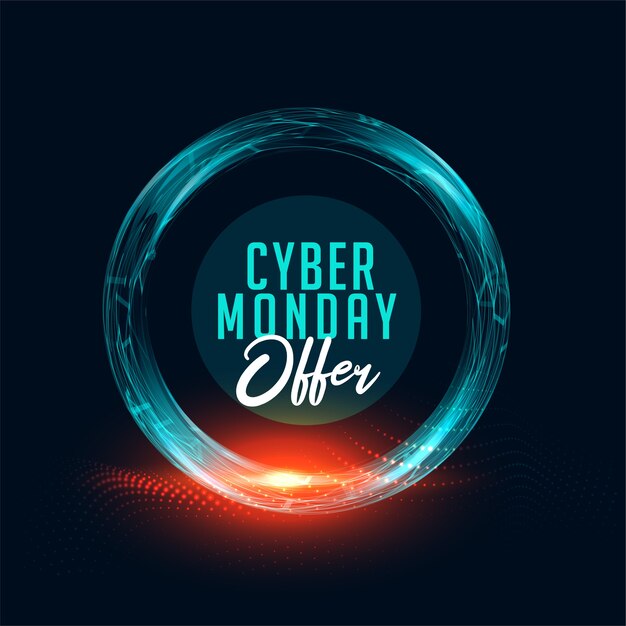 Cyber monday offer banner for online shopping