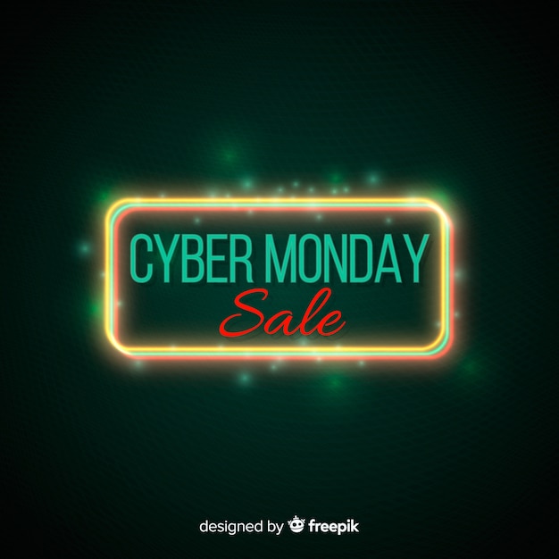 Free vector cyber monday sale banner