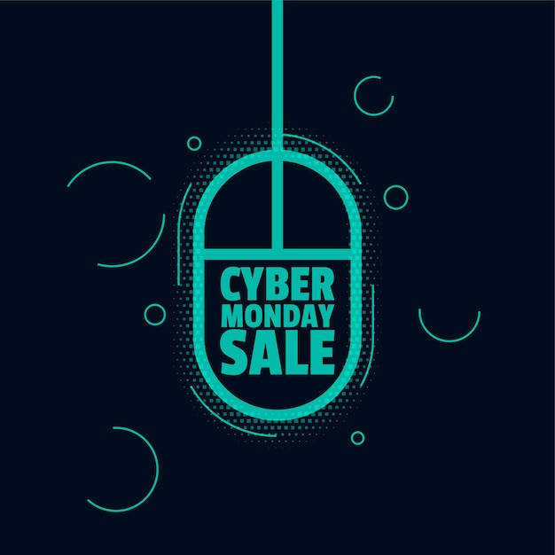 Banner modello di vendita cyber lunedì per lo shopping online