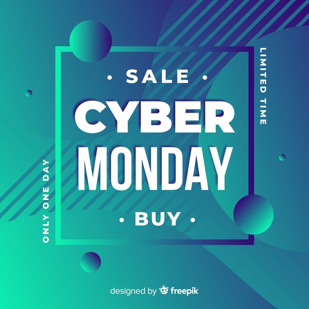 Cyber monday sales background