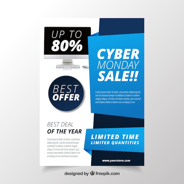 Cyber monday sales brochure