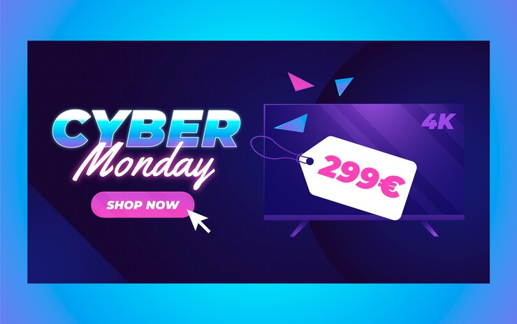 Free Vector cyber monday social media promo template