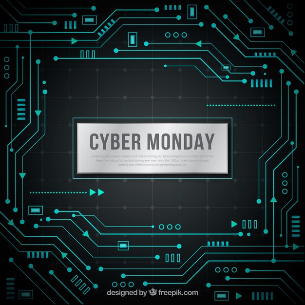 Cyber monday software background