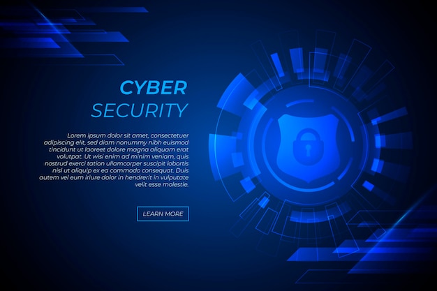 Free vector cyber security concept