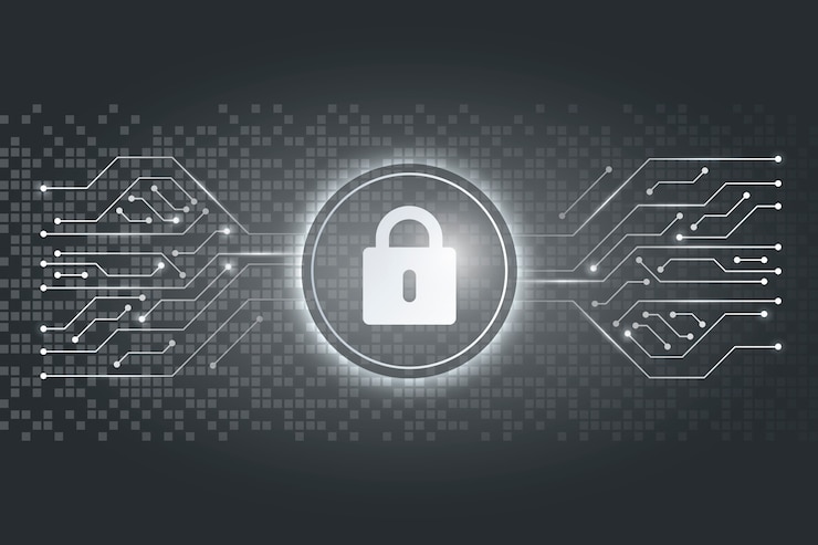 Free Vector cyber security concept