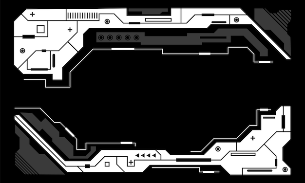 無料ベクター サイバー パンク レトロ未来ポスター ベクトル図