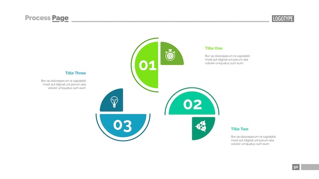 Cycle Chart with Three Elements Template