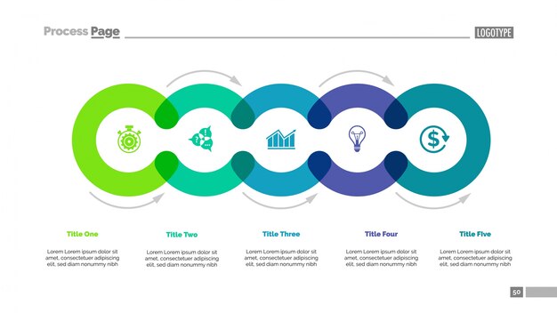 Cycle Diagram with Five Elements 