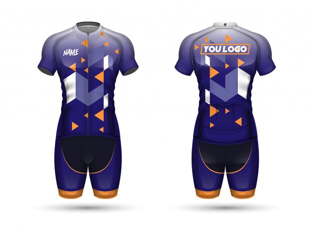 Premium Vector | Cycle jersey shirt design