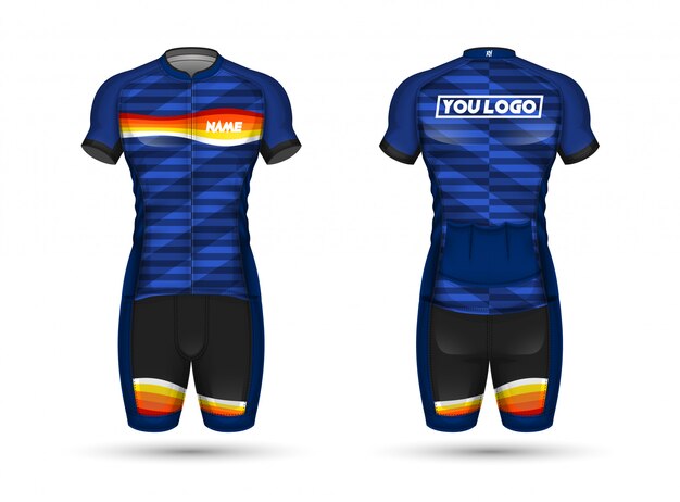 Premium Vector | Cycle jersey shirt design