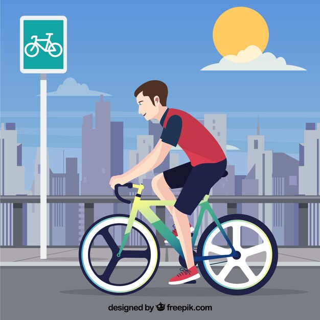 Cycling background for the city