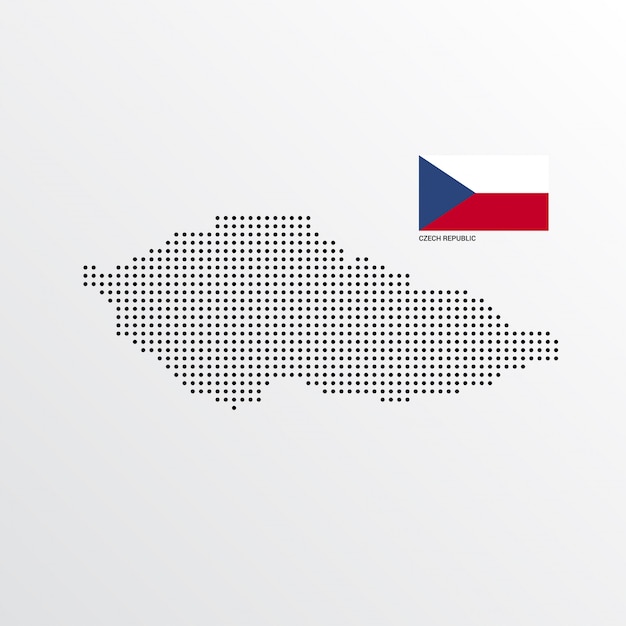 Free vector czech republic map design